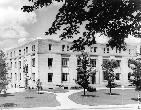 Exterior of the Music Building (now Merrill Hall).