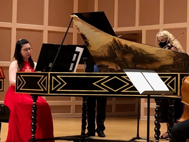Anastasia Chin performs at the Ninth Mae and Irving Jurow International Harpsichord Competition.
