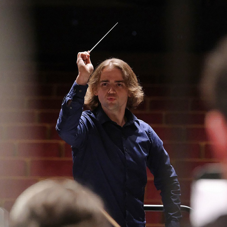 Man conducting